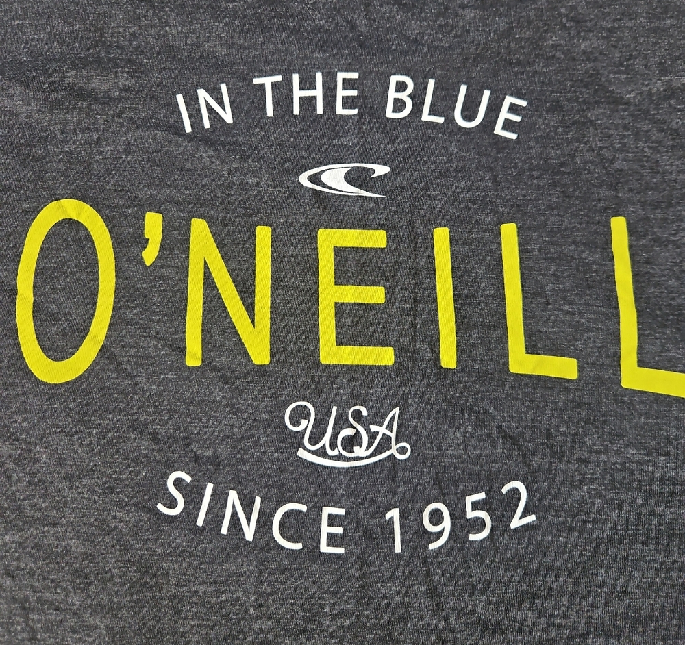 O'Neill Charcoal and Lime Graphic Tee